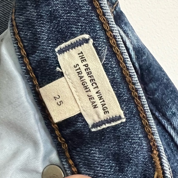 Madewell The Perfect Vintage Straight Jeans Bright Indigo Instacozy Edition - Picture 9 of 15
